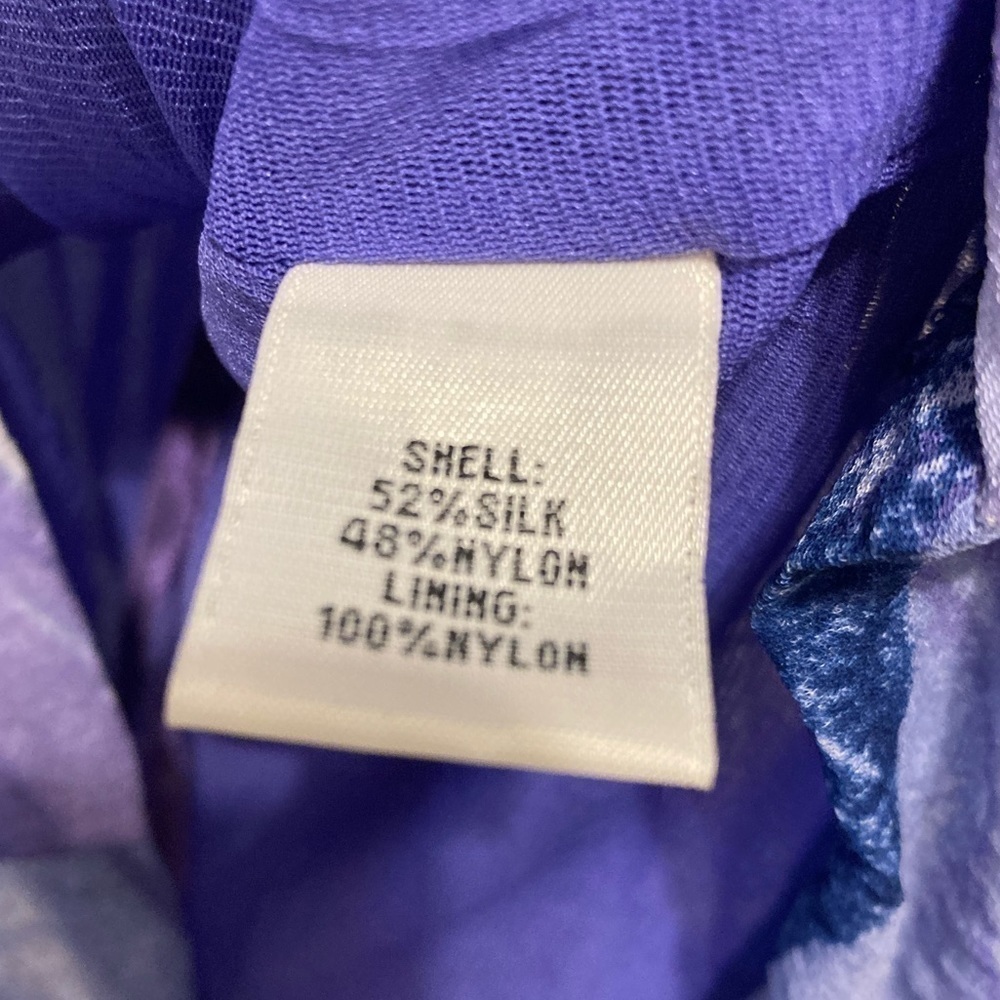 NWT Kenneth Cole Purple Sleeveless Ruched Blouse Size Large - Picture 4 of 9